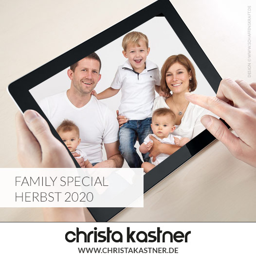 Das ideale Weihnachts­geschenk - ein Familienfoto